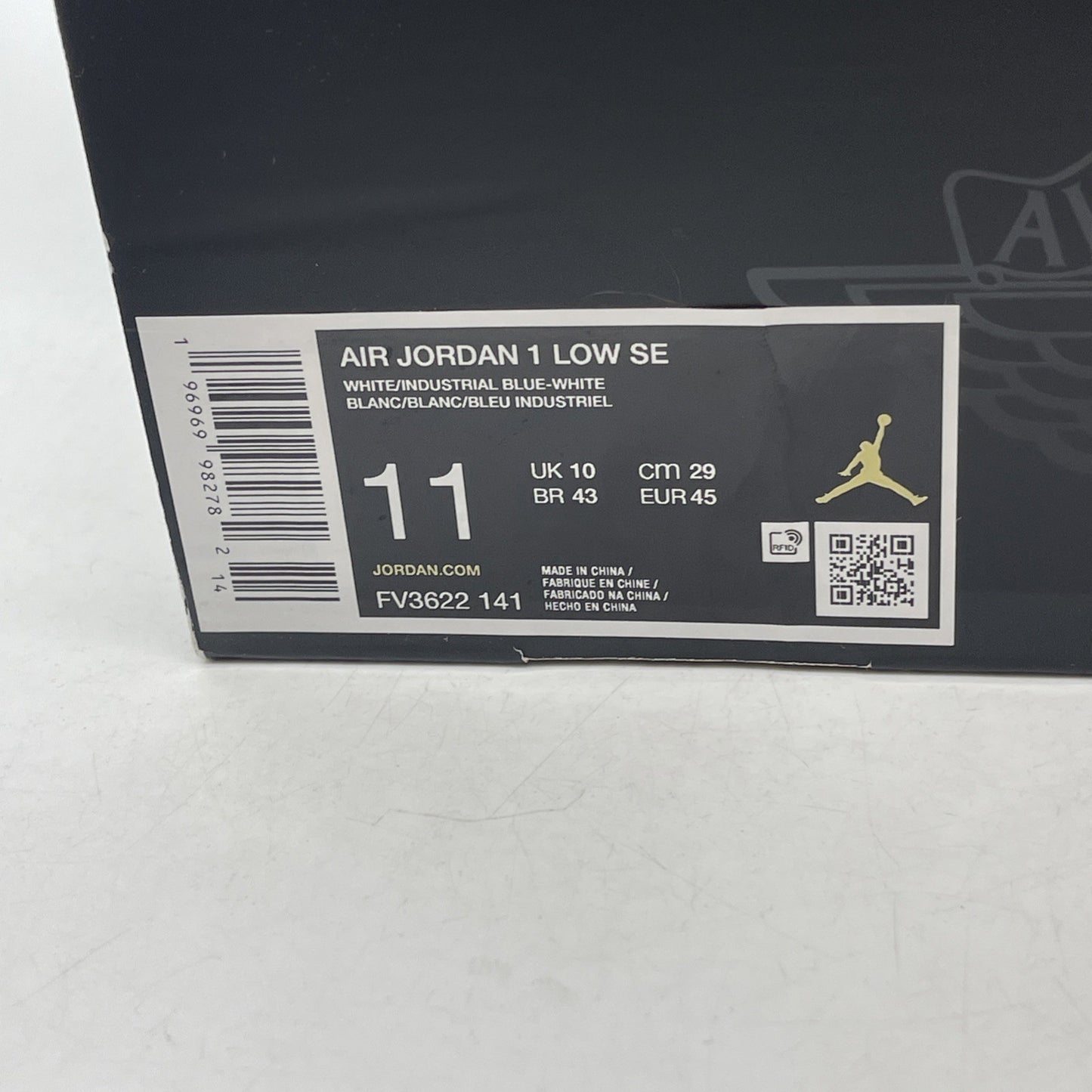 Size 11 - Nike Air Jordan 1 Low SE Industrial Blue Sashiko (FV3622-141)