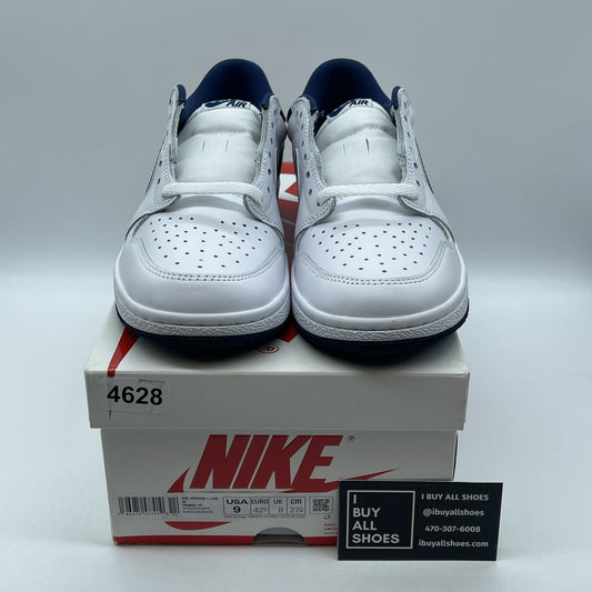 Size 9 - Air Jordan 1 Retro '85 OG 2024 Low Metallic Blue White (FB9933-141)