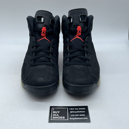Size 9.5 - Jordan 6 Retro Infrared Black Pink Suede (384664-023)