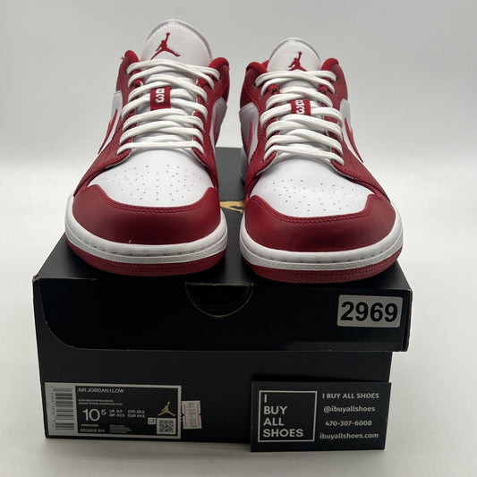 Size 10.5 - Air Jordan 1 Low Gym Red (553558-611)