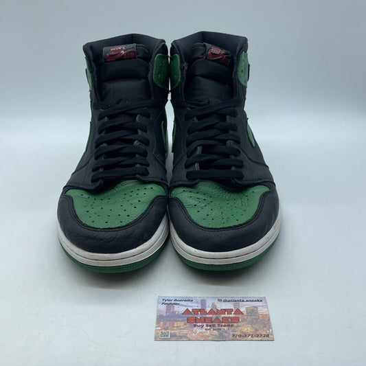 Size 12 - Jordan 1 Retro OG High Pine Green 2.0 Black Leather (555088-030)