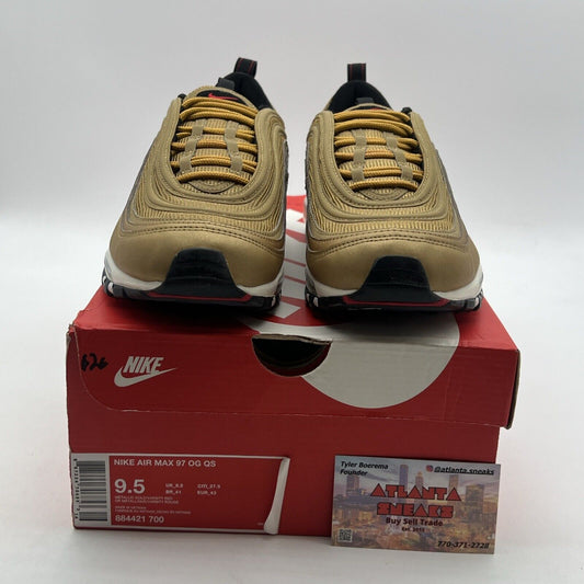 Size 9.5 - Nike Air Max 97 OG QS Metallic Gold (884421-700)