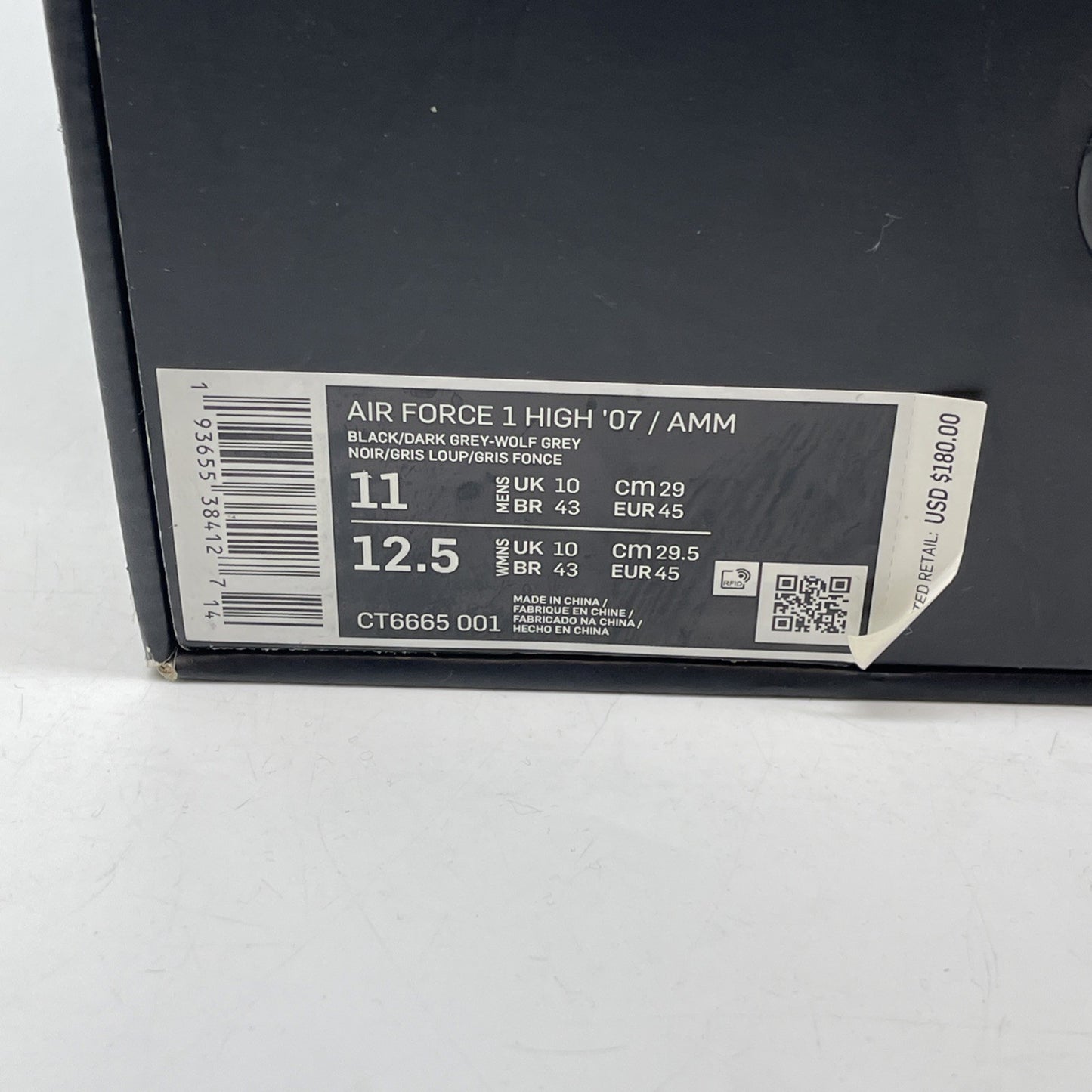 Size 11 - Nike A Ma Maniére x Air Force 1 High Hand Wash Cold (CT6665-001)