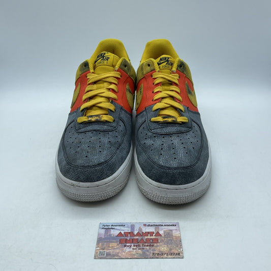 Size 10 - Nike Air Force 1 '07 LV8 Dark Sulphur Tie-Dye Suede (CZ0337-700)