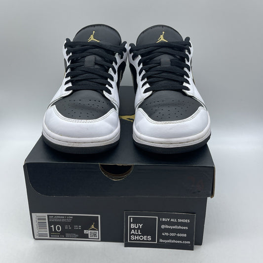 Size 10 - Air Jordan 1 Low Gold Swoosh (553558-172)