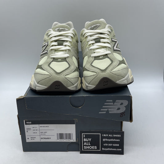 Size 6Y - New Balance 9060 Wide NB Olivine Green Suede (GC9060GY)