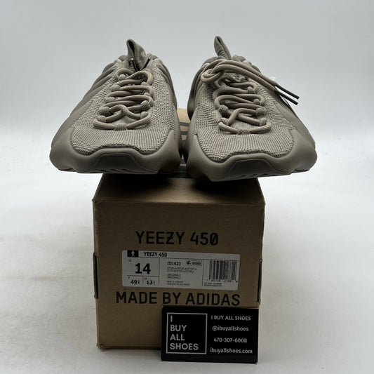 Size 14 - Adidas Yeezy 450 Stone Flax Brown Suede (ID1623)