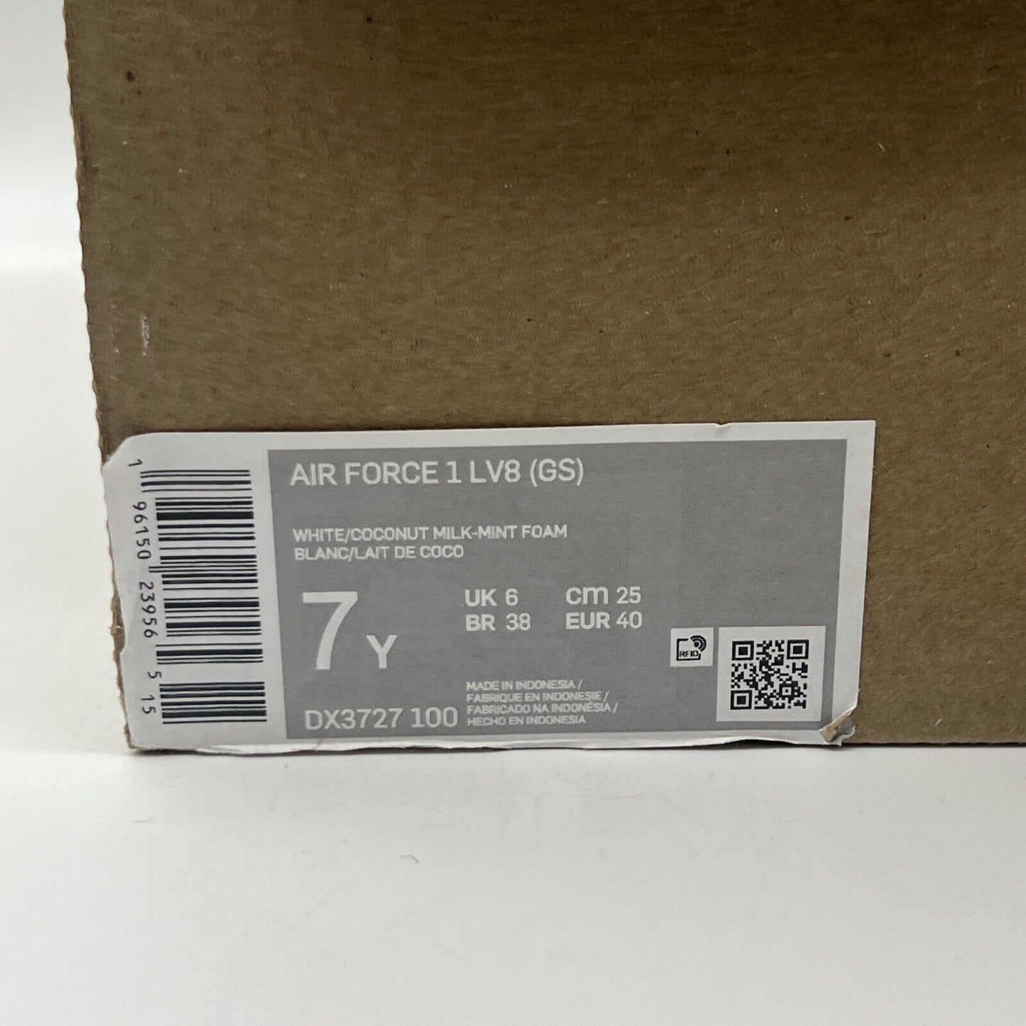 Nike Air Force 1 Low LV8 Ice Cream GS 7Y Youth Sneaker Pastel Limited Edition DS