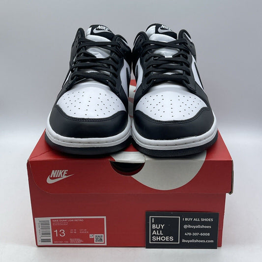Size 13 - Nike Dunk Low Black White Suede Leather (DD1391-100)