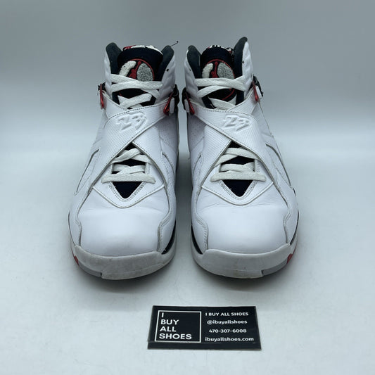 Size 12 - Air Jordan 8 Retro Alternate White Black Red Leather (305381-104)