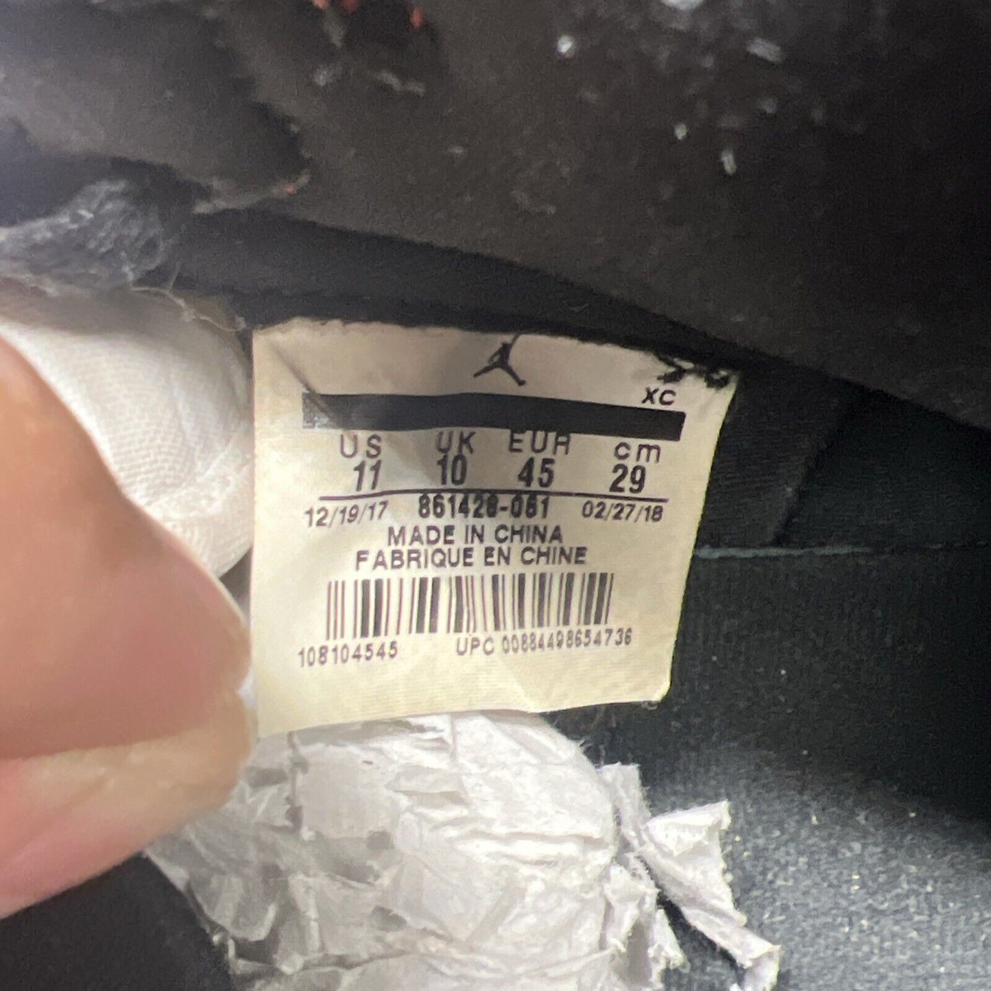 Size 11 - Air Jordan 1 Retro OG NRG High Homage to Home Black White 861428-061