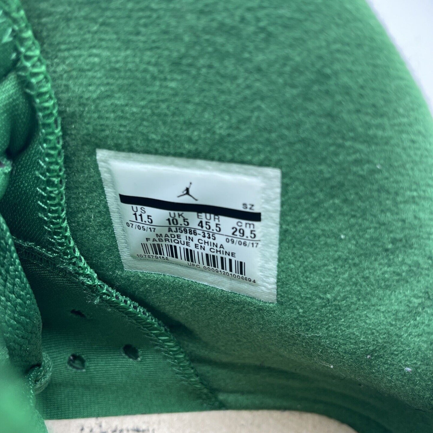 Size 11.5 - Air Jordan 6 Retro NRG Green Suede Gatorade Orange (AJ5986-335)