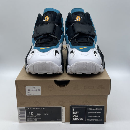 Size 10 - Nike Air Max Speed Turf Dan Marino Black White Leather (525225-100)