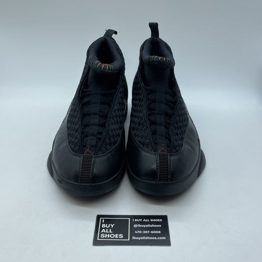 Size 11.5 - Air Jordan 15 Retro 2017 Stealth Black Suede Leather (881429-001)