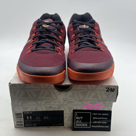Size 11 - Nike Kobe 9 EM Deep Garnet (646701-678)