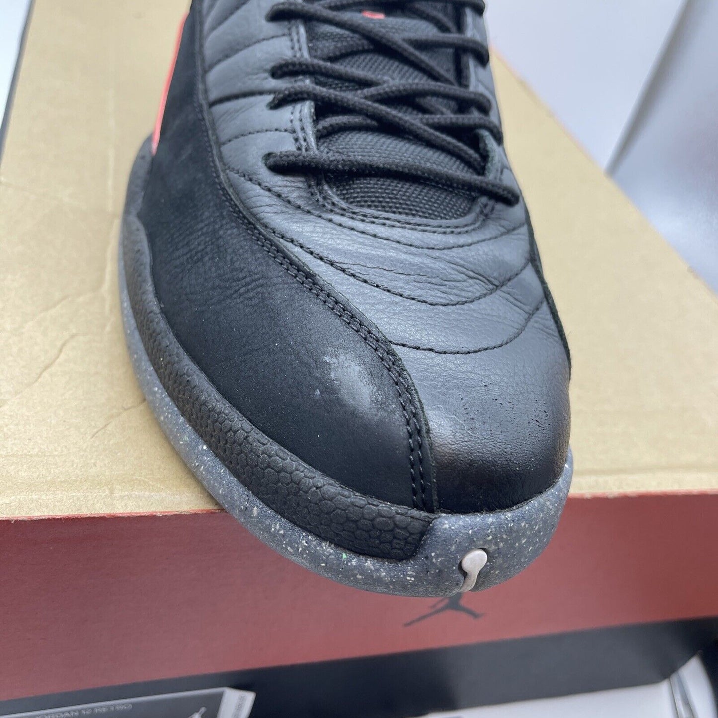 Size 13 - Air Jordan 12 Utility Grind Black Pink Red Suede Leather (DC1062-006)