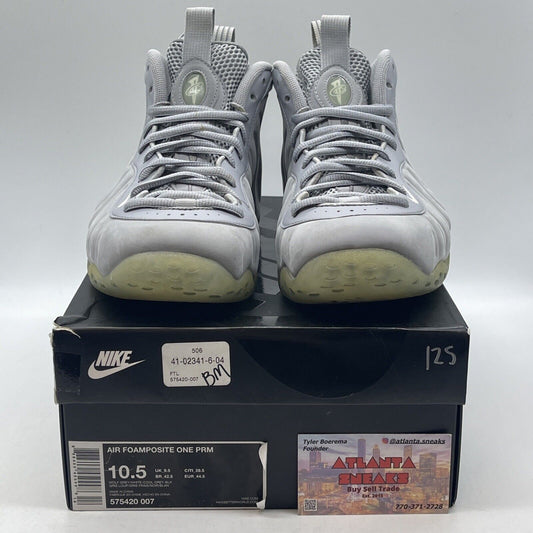 Size 10.5 - Nike Air Foamposite One PRM Wolf Grey (575420-007)