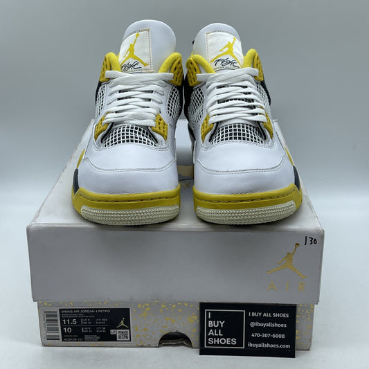 Size 11.5W - Air Jordan 4 Retro Vivid Sulfur (AQ9129-101)