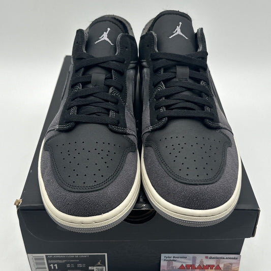 Jordan 1 Low SE Craft Inside Out Black (DN1635-001) Sizes 11 Orange Grey Beige