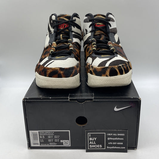 Size 9.5 - Nike Zoom LeBron 2 Beast Brown Black White Suede (DQ2439-200)