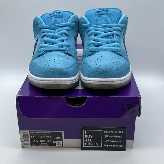 Size 11 - Nike Dunk SB Low Blue Fury Silver Suede (BQ6817-400)