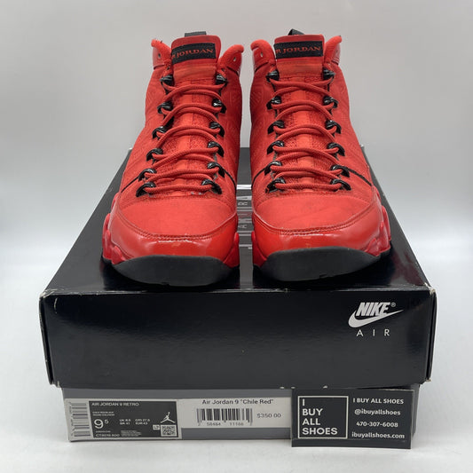 Size 9.5 - Jordan 9 Chile Red Black Leather (CT8019-600)