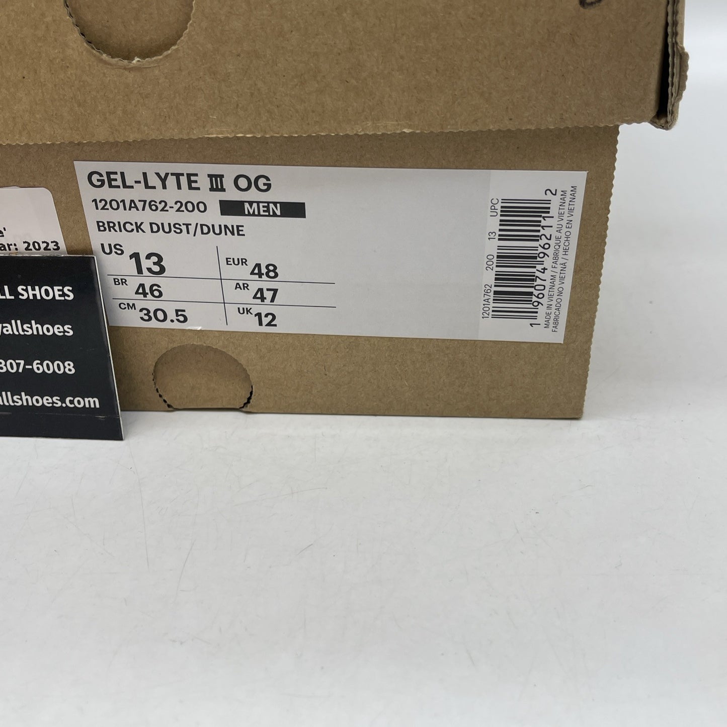 Size 13 - ASICS Gel Lyte 3 OG Brick Dust Dune (1201A762-200)