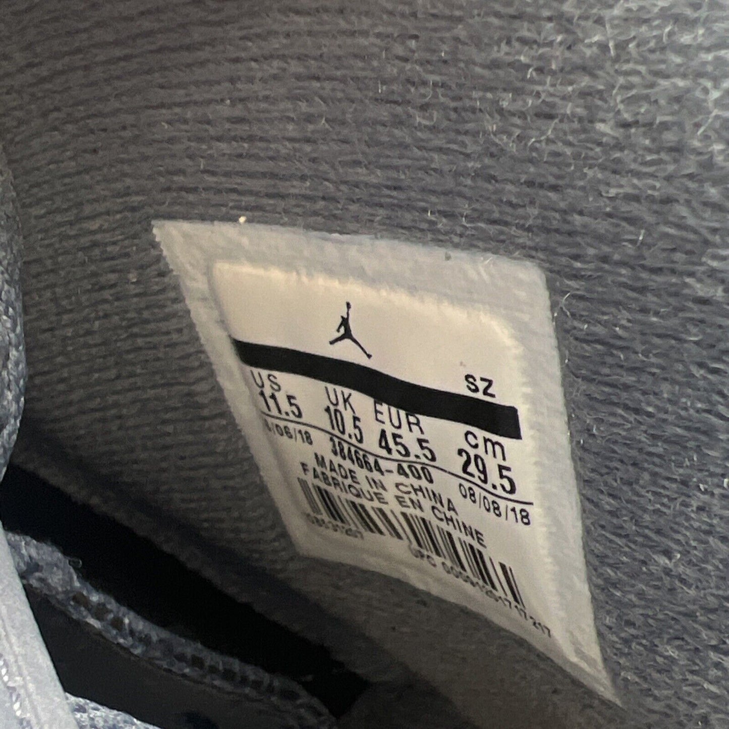 Size 11.5 - Air Jordan 6 Retro Diffused Blue (384664-400)