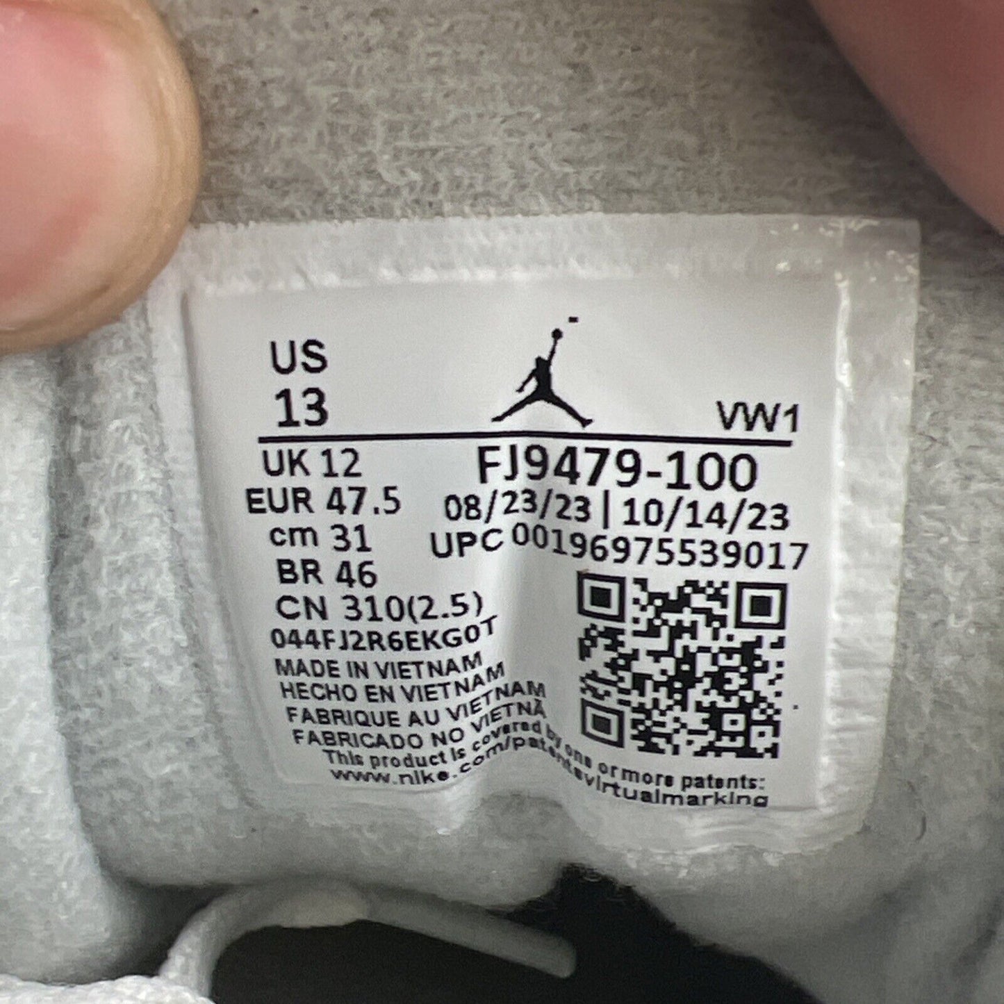 Size 13 - Air Jordan 3 Retro Craft Ivory/Grey White Leather (FJ9579-100)