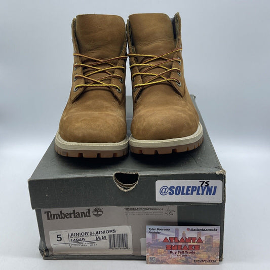 Size 5Y - Timberland Premium Waterproof 6" Boot Rust Brown Suede (TB014949 214)
