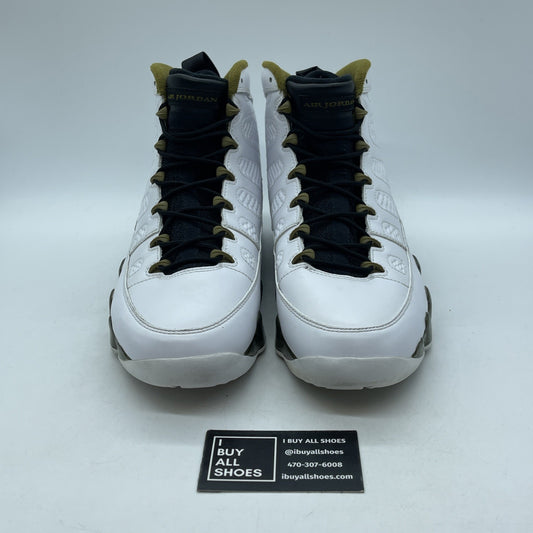 Size 11 - Air Jordan 9 Retro Statue White Green Leather (302370-109)