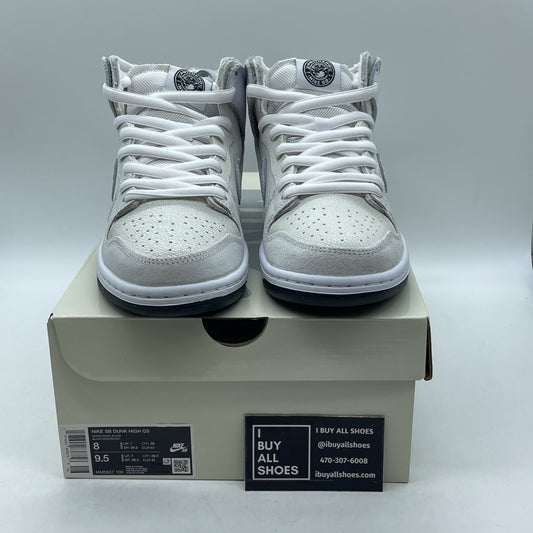 Size 8 - Nike SB Dunk High QS x Antihero Shoes White Black Skate (HM5837-100)