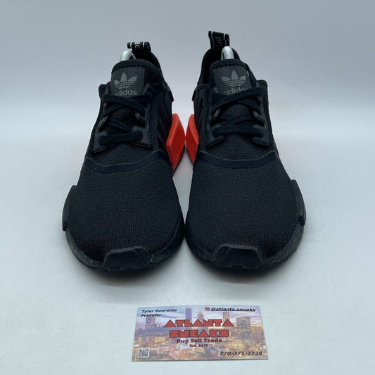 Size 7.5 - adidas NMD_R1 Solar Red Black Suede Leather (EE5107)