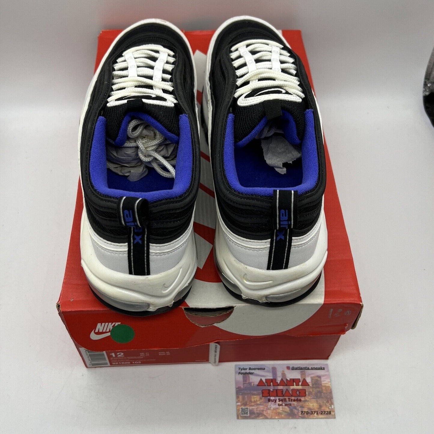 Size 12 - Nike Air Max 97 Persian Violet Black White Purple (921826-103)