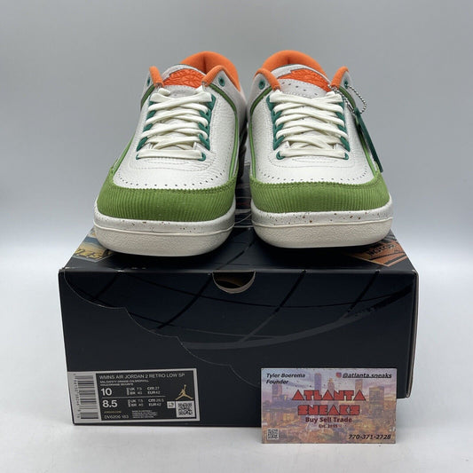 Size 10W - Titan x Air Jordan 2 Retro Low Ivory Grey Suede Leather (DV6206-183)