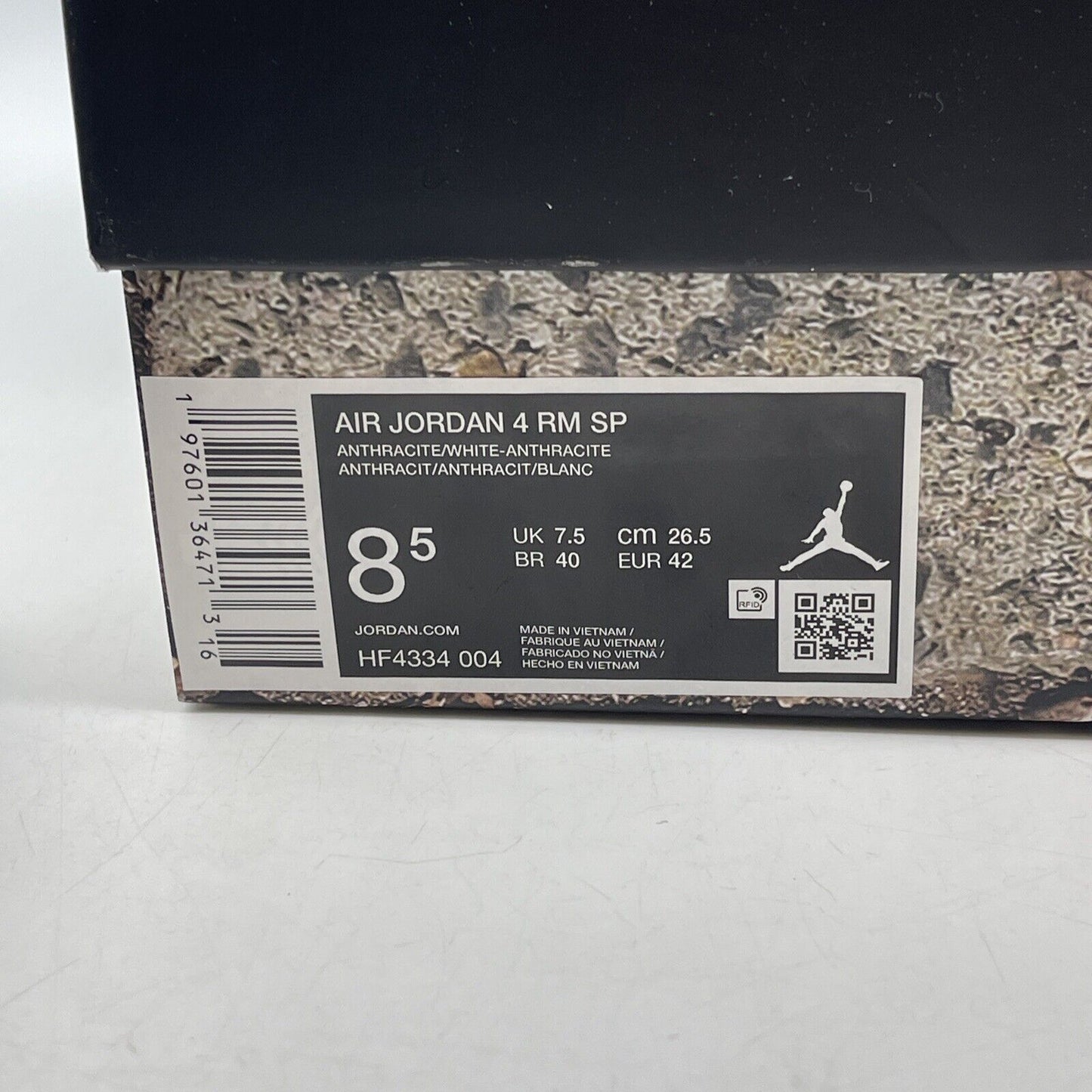 Size 8.5 - Nigel Sylvester x Air Jordan 4 RM SP Driveway Grey Suede (HF4334-004)