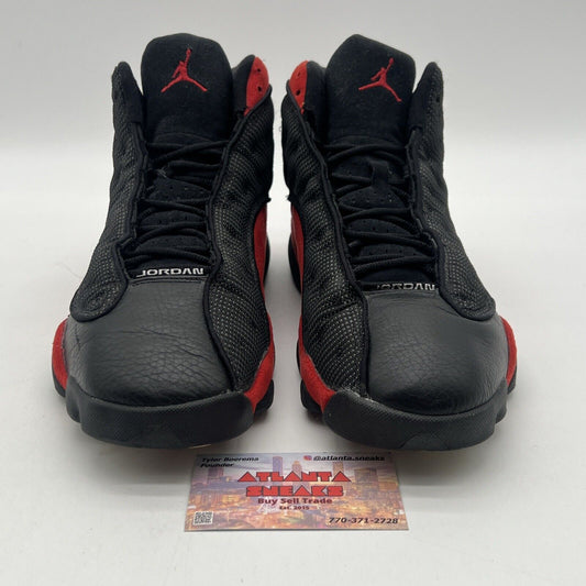 Size 10.5 - Air Jordan 13 Retro 2004 Bred Black Red Suede Leather (309259-061)