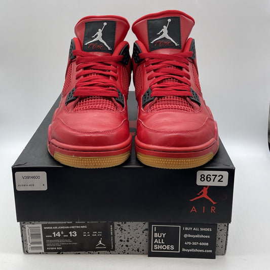 Size 14.5W - Air Jordan 4 Retro NRG Singles Day Red Leather (AV3914-600)