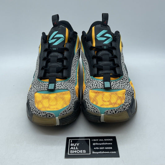 Size 12 - Jordan Luka 2 The Pitch Yellow Blue Grey Suede Leather (FQ9044-800)