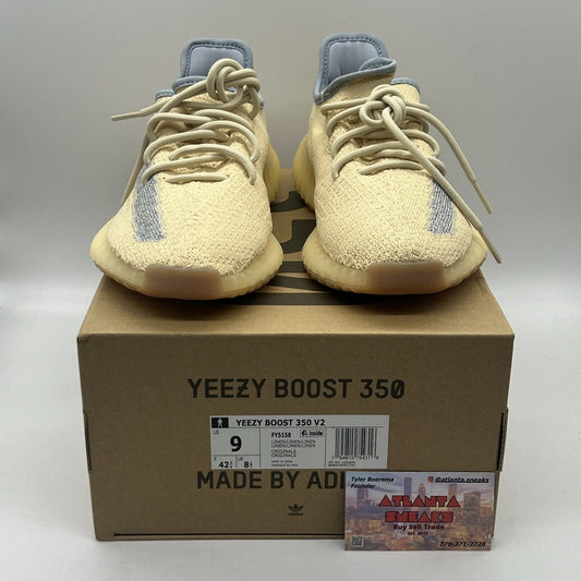 Size 9 - adidas Yeezy Boost 350 V2 Linen Brand New Og All Cream Grey DS Sneakers