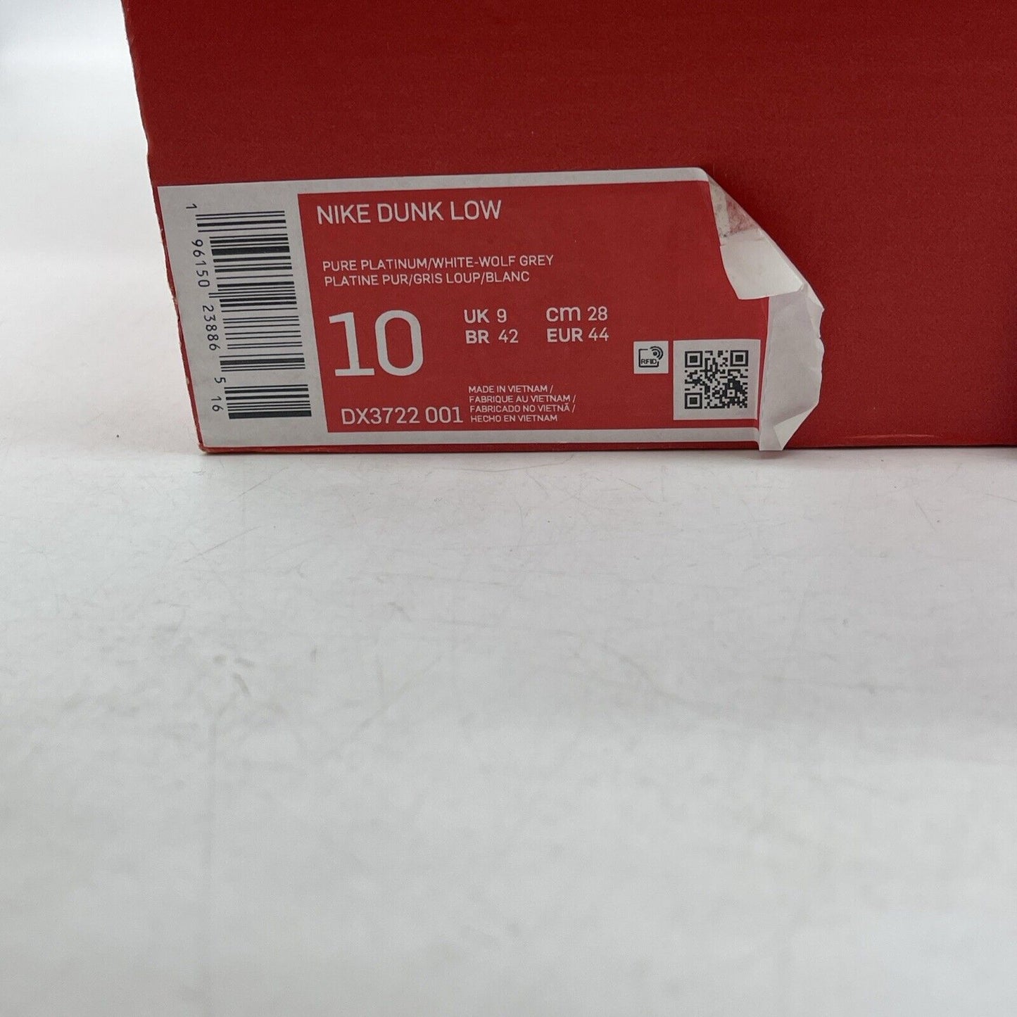 Size 10 - Nike Dunk Low Wolf Grey Pure Platinum Blue Suede (DX3722-001)