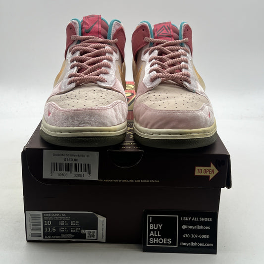 Size 10 - Nike Social Status x Dunk Mid Strawberry Milk (DJ1173-600)