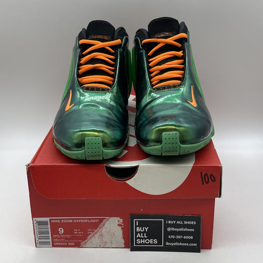 Size 9 - Nike Zoom Hyperflight Premium Green Black Suede Leather (599503-300)
