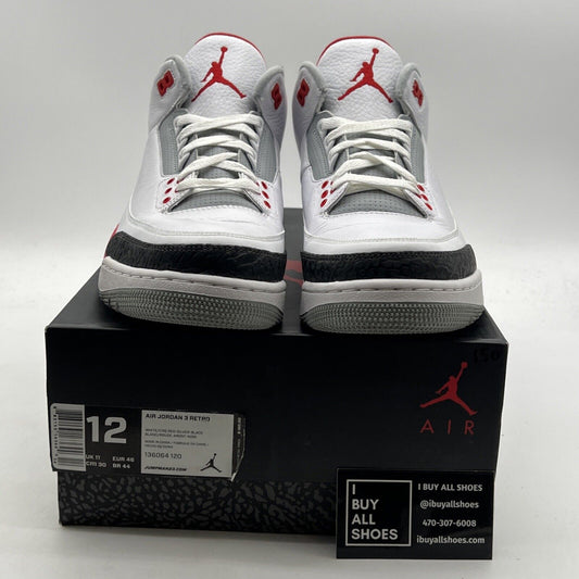 Size 12 - Air Jordan 3 Retro 2013 Fire Red (136064-120)