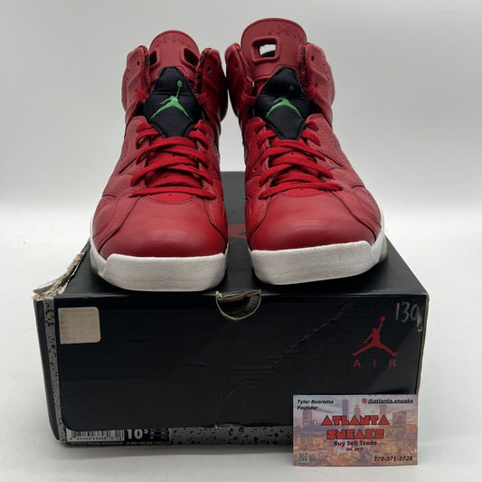 Size 10.5 - Air Jordan 6 Spizike History of Jordan Red White Leather 694091-625