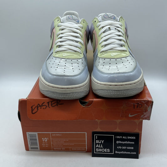 Size 10.5 - Nike Air Force 1 Easter Pink Purple White Leather (307334-531)