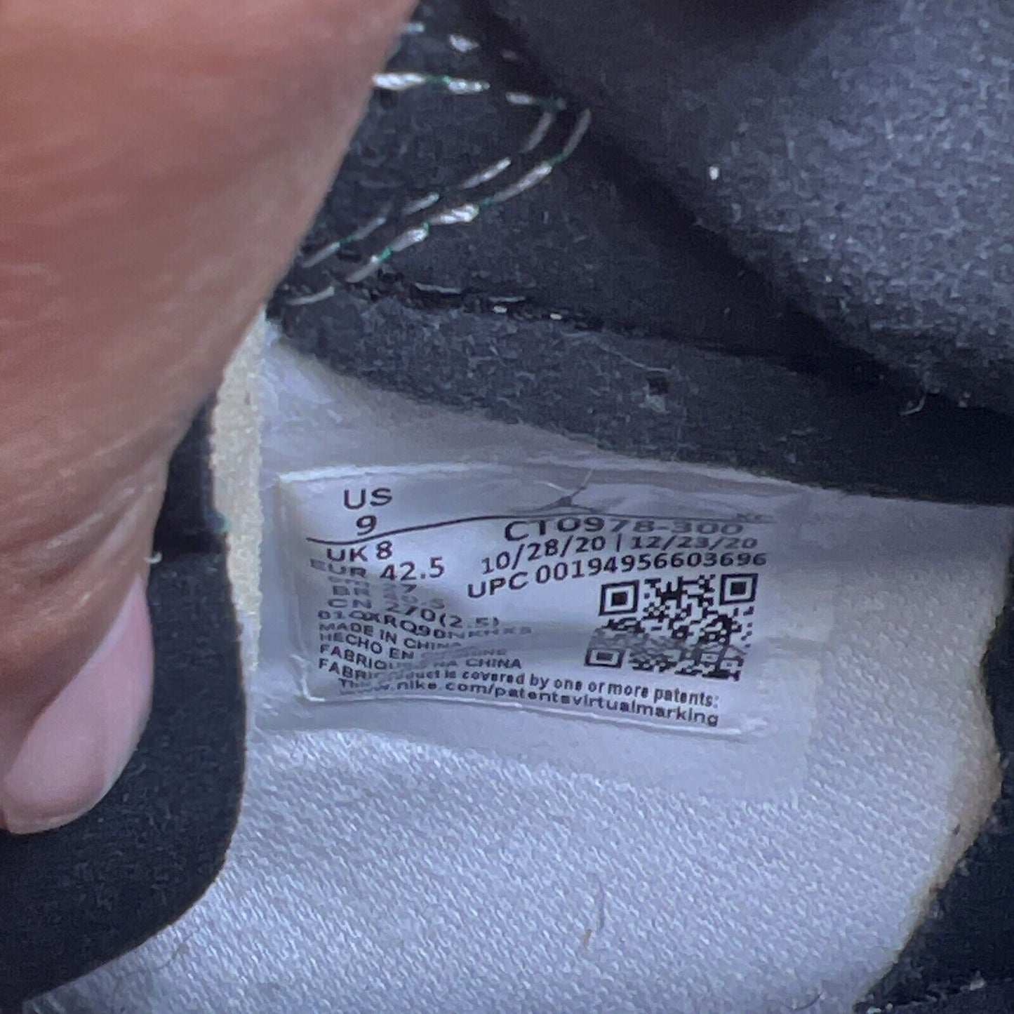 Size 9 - Air Jordan 1 Retro High Zoom Air Green (CT0978-300)