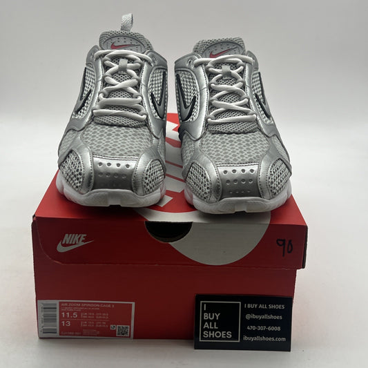 Size 11.5 - Nike Zoom Spiridon Caged 2 Metallic Silver (CJ1288-001)