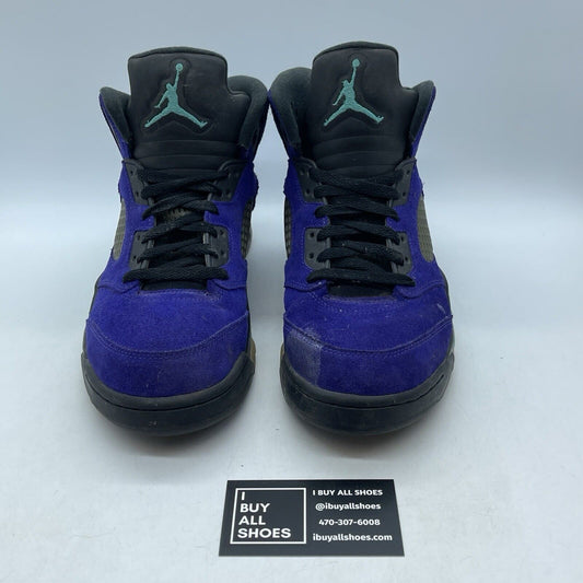 Size 9.5 - Jordan 5 Retro Alternate Grape Purple Suede Black (136027-500)