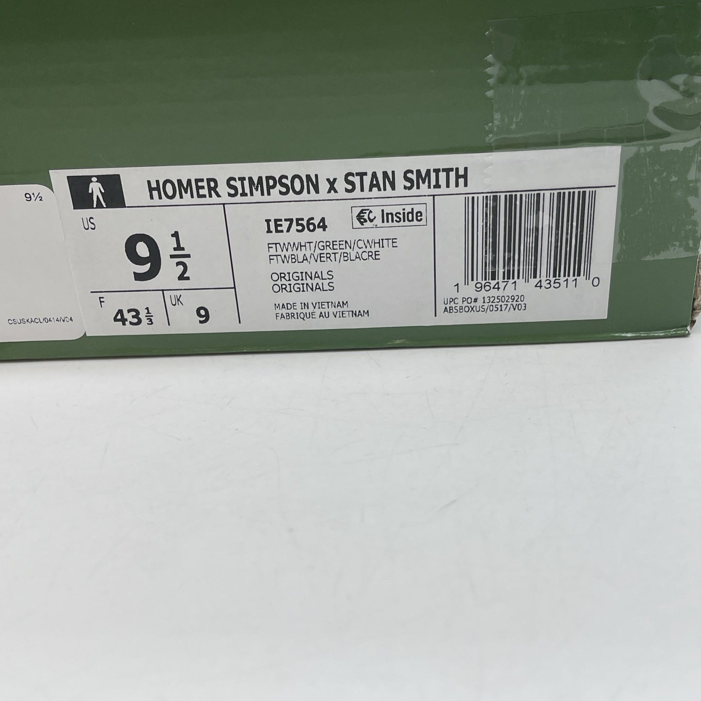 Size 9.5 - adidas The Simpsons x Stan Smith Homer Simpson
